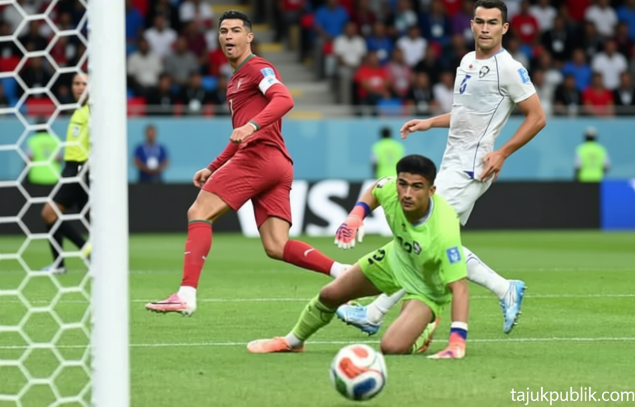 Meeting Results: Portugal Gunduli Uzbekistan 5-0, Ronaldo Tulis Bab Baru Sejarah Piala Dunia