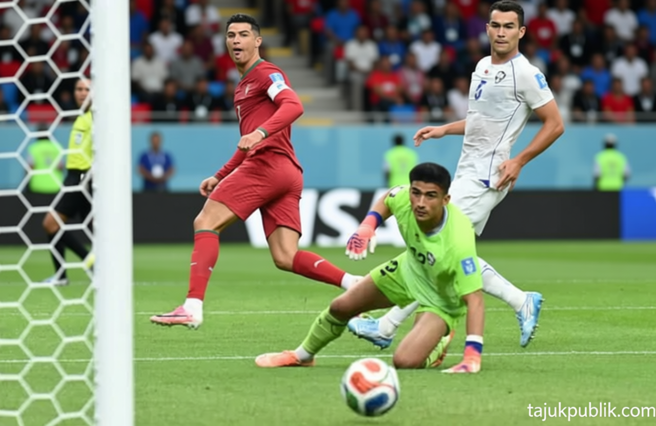 Meeting Results: Portugal Gunduli Uzbekistan 5-0, Ronaldo Tulis Bab Baru Sejarah Piala Dunia