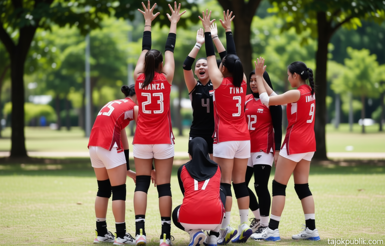 Timnas Voli Putri U-18 Indonesia Kalahkan Australia Tiga Set