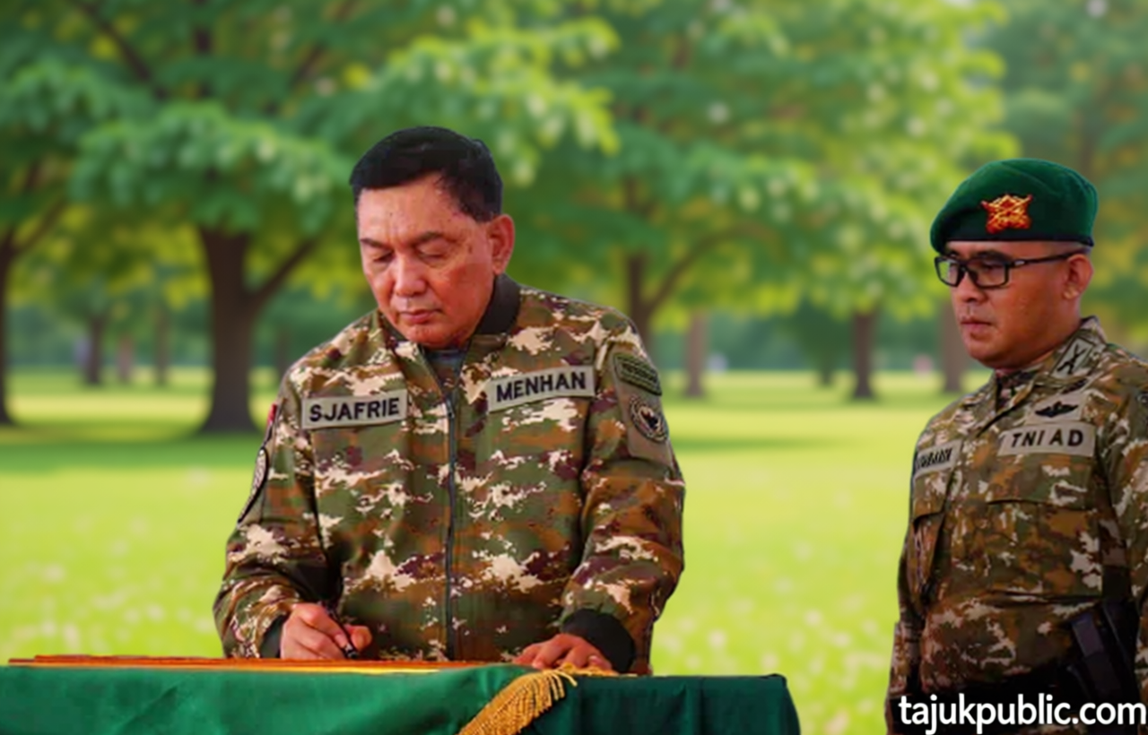 Key Strategy: Menhan Kunjungi Yonif TP 853/Buwar Reje Bur Aceh Timur