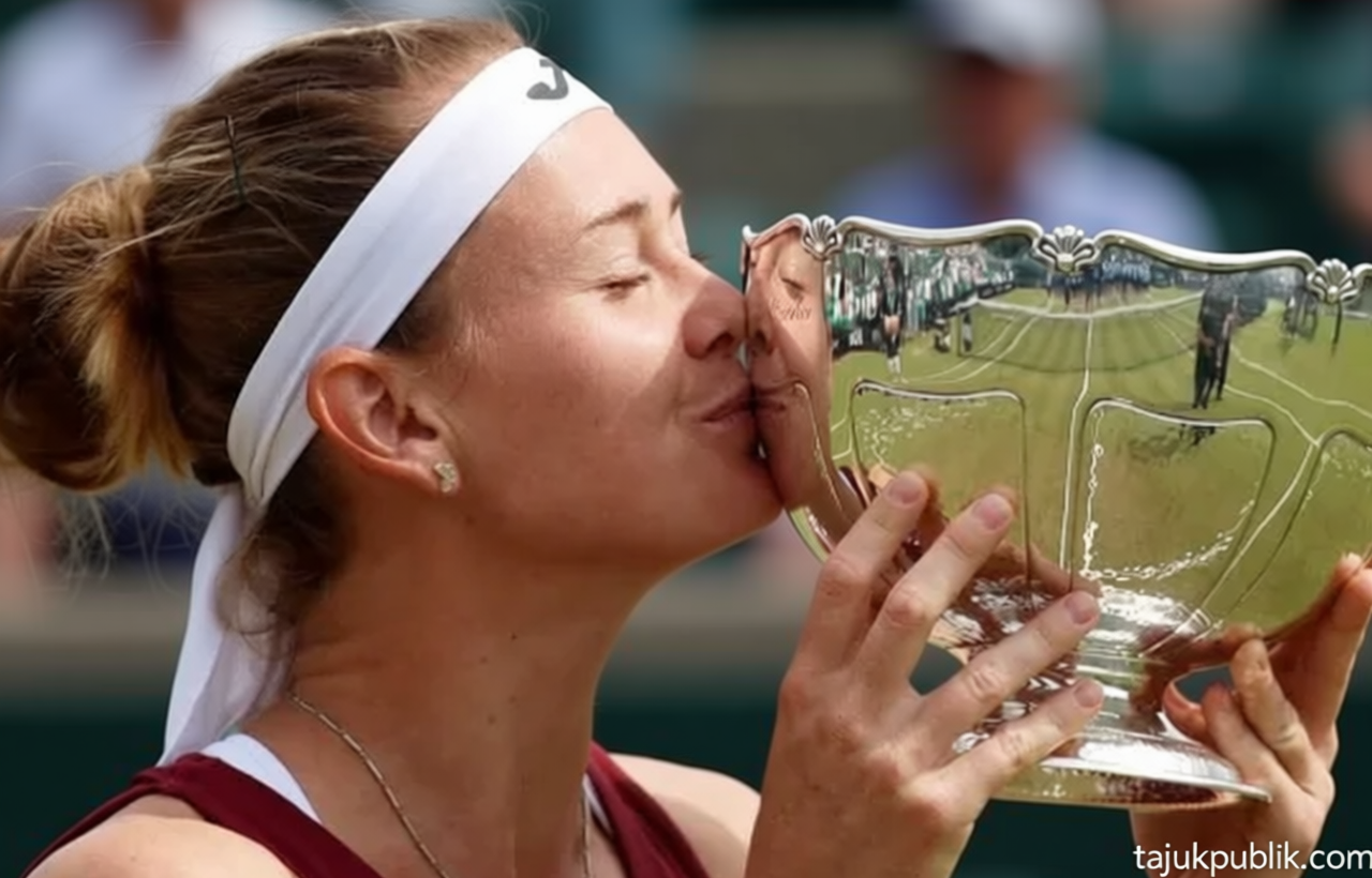 Marie Bouzkova Raih Gelar Lapangan Rumput Perdana di Nottingham Open
