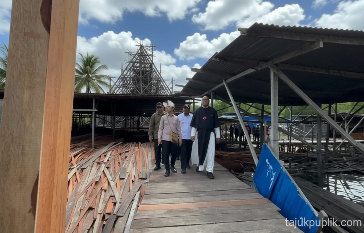 Kunjungi Gereja – Wapres Dukung Keberlanjutan Pembangunan Rumah Ibadah di Asmat
