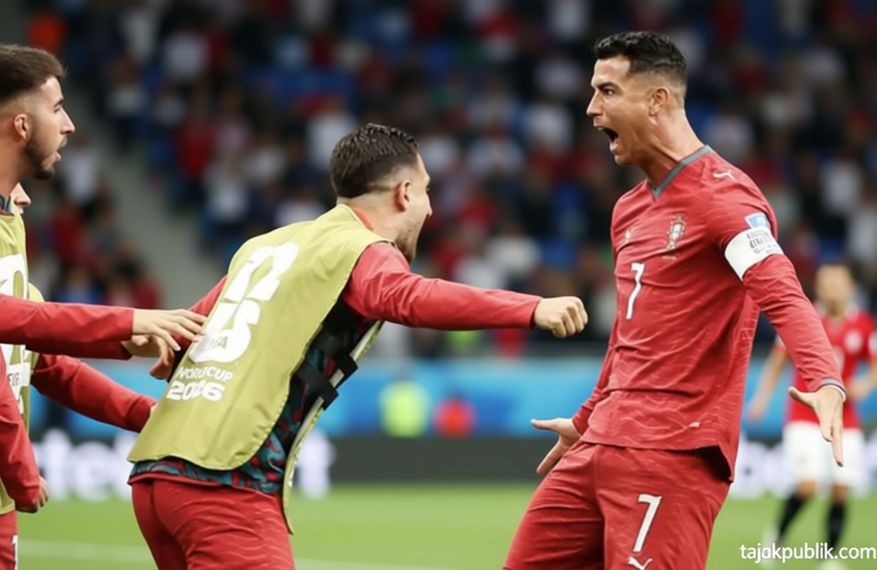 Main Agenda: Inilah Arti Selebrasi ‘Siuuu’ Ronaldo saat Cetak Dua Gol atas Uzbekistan
