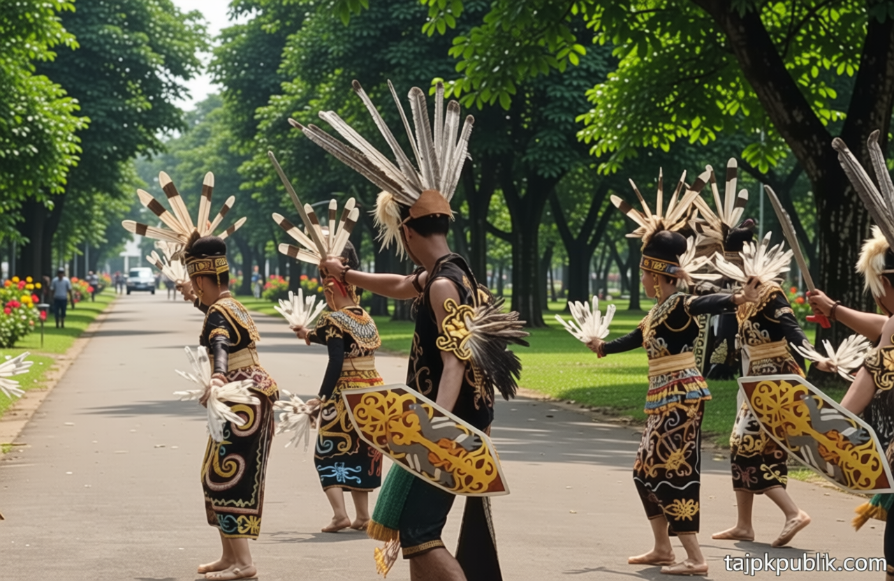 Main Agenda: Tari Enggang Sambut Kedatangan Presiden Belarus di Istana Merdeka