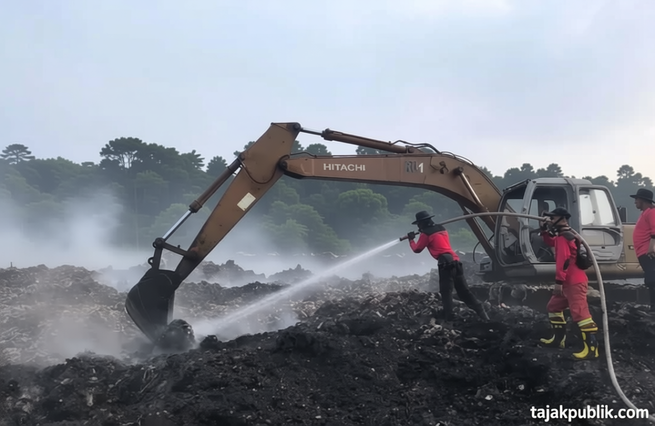 New Policy: KLH: Pemadaman Kebakaran TPA Jatiwaringin Sulit karena Mirip Lahan Gambut