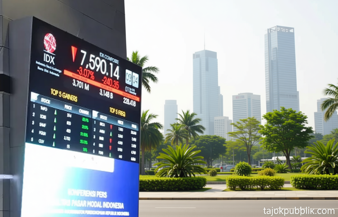IHSG Alami Penurunan hingga Akhir Perdagangan Sesi I, Ditutup di Level 6.141,97