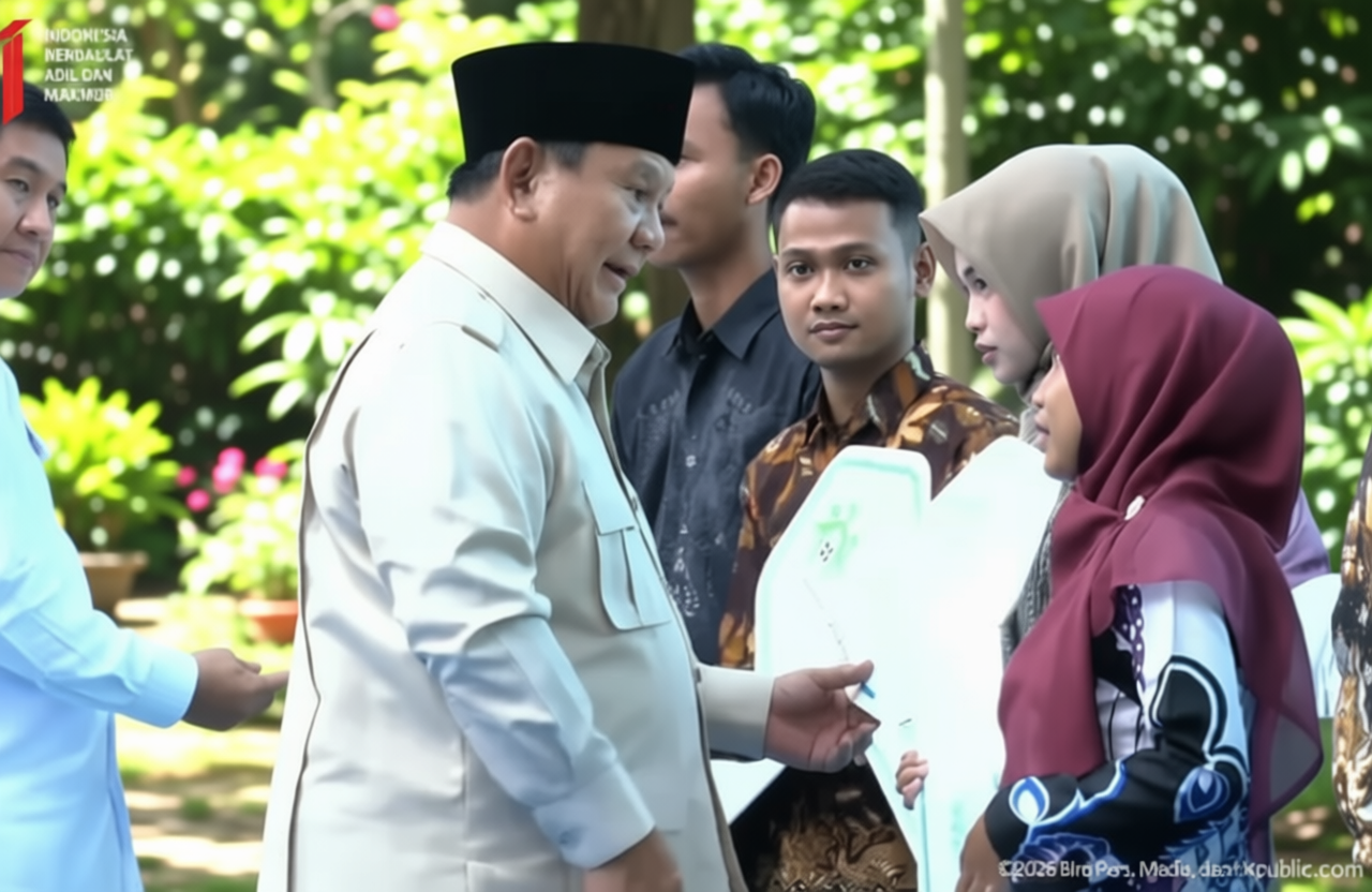 Presiden Prabowo Hadiri Akad Massal 62 Ribu KPR FLPP di Batang
