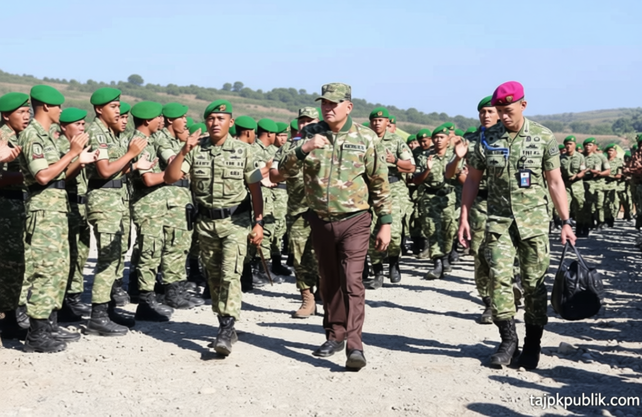Key Strategy: Menhan Tinjau Yonif TP 935/Satria Bahurekso