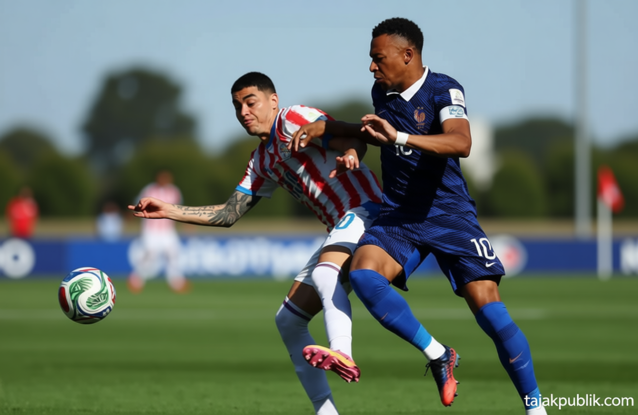 Main Agenda: Paraguay Masih Tahan Imbang Prancis Tanpa Gol pada Babak Pertama
