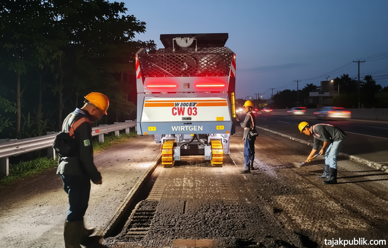 Jasamarga Lakukan Pemeliharaan Jalan di Tol Jagorawi