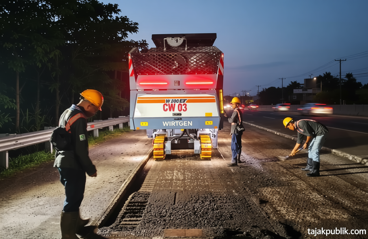 Jasamarga Lakukan Pemeliharaan Jalan di Tol Jagorawi