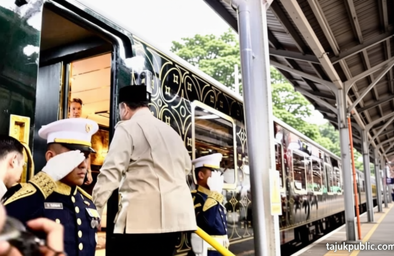 Momen Presiden Prabowo Pertama Kali Jajal Kereta Nusantara Explorer