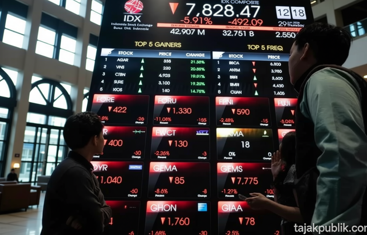IHSG Teruskan Pelemahan di Zona Merah pada Penutupan Sesi I, Sentuh Level 6.173