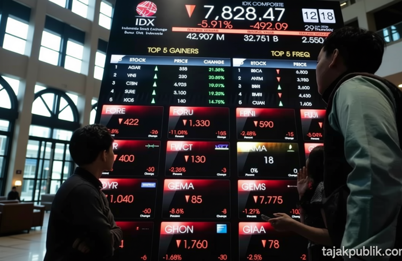IHSG Teruskan Pelemahan di Zona Merah pada Penutupan Sesi I, Sentuh Level 6.173