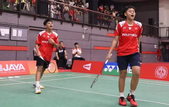 Ganda putra muda Iddo/Leo Juara U15 Jaya Raya Junior International GP 2026