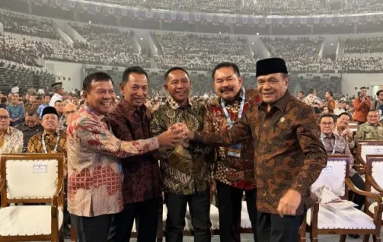 What Happened During: Momen Hangat Presiden Prabowo Sapa Kapolri, Panglima, dan Jaksa Agung di Harkopnas