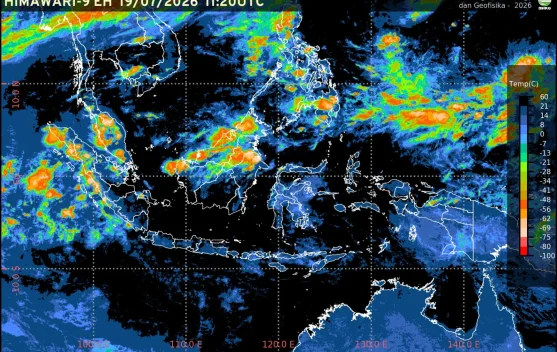 Prakiraan Cuaca Ibu Kota Provinsi se-Indonesia – 20 Juli