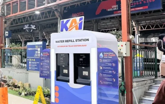 KAI Sediakan 124 Water Station untuk Kurangi Botol Plastik