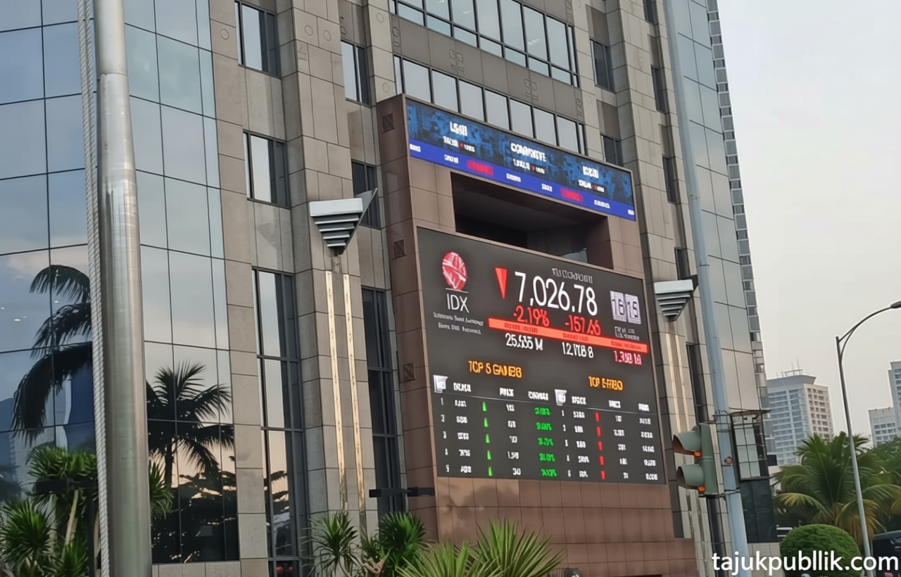 IHSG Berbalik Melemah Tipis pada Penutupan Sesi I ke Level 6.234