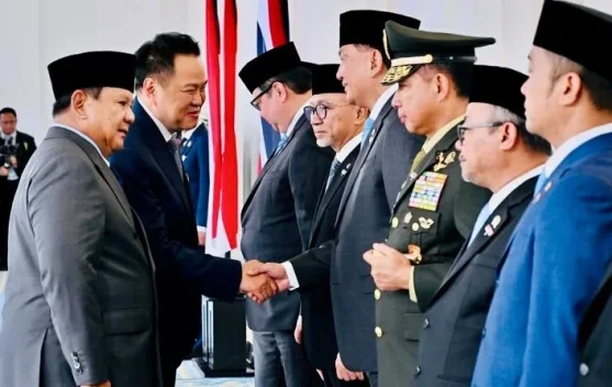 Menhan RI Dampingi Presiden RI Sambut Kunjungan Resmi PM Thailand