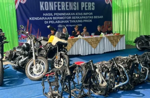 Bea Cukai Tanjung Priok Gagalkan Penyelundupan Moge Bekas dari Tiongkok