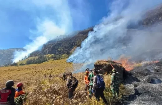 Karhutla di Gunung Bromo Belum Padam
