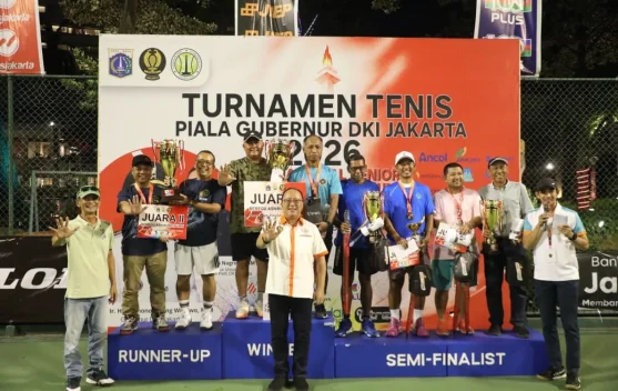 Kementerian ATR/BPN Raih Juara II Beregu Turnamen Tenis Piala Gubernur DKI Jakarta