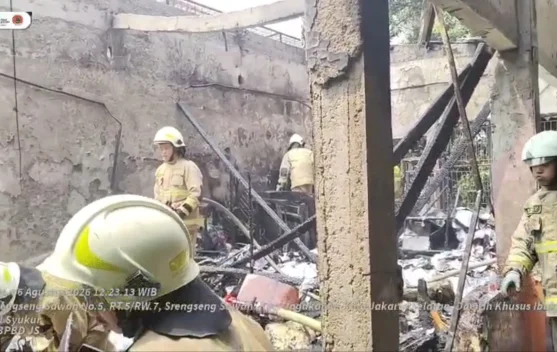 Gudang SDN 04 Srengseng Sawah Jaksel Terbakar, Tidak Timbulkan Korban Jiwa